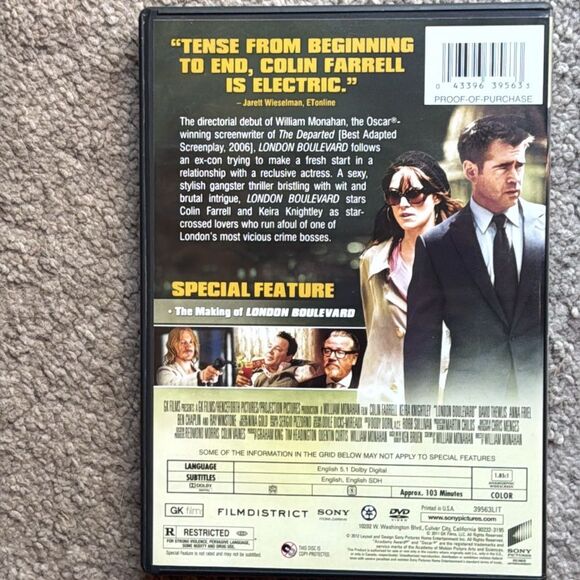 “London Boulevard” DVD! - Picture 3 of 6